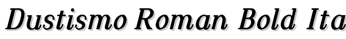 Dustismo Roman Bold Italic font